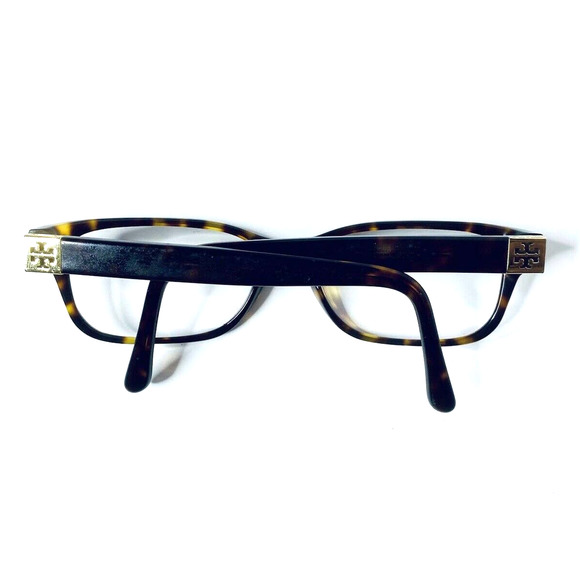 Tory Burch Tortoise Wayfarer Rectangular Glasses - Picture 7 of 12